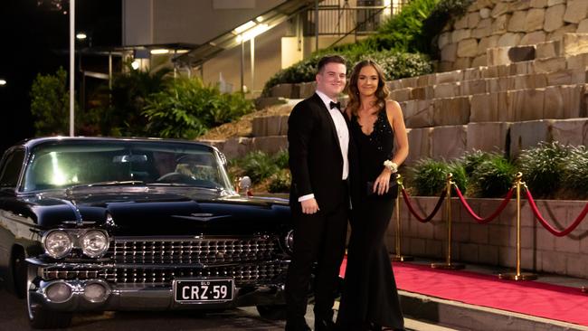 Matthew McGeorge and Amy Orchard. Hillcrest Christian College 2020 school formal. Photo: Supplied