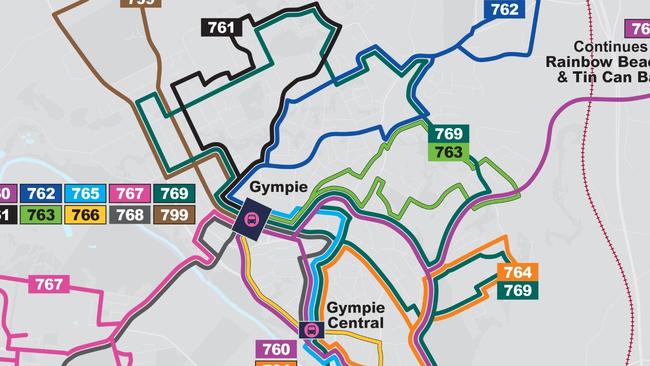 TMR is proposing changes for the existing Gympie bus network (including routes 760, 761, 762, 763, 764, 765, 766, 767 and 769) and the introduction of some new services for growth areas.