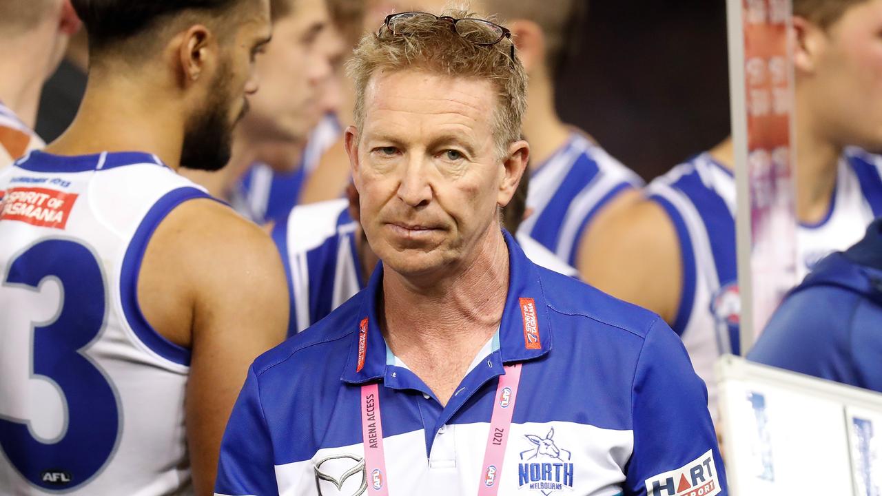 North Melbourne says it’s realistic about the rate of its rebuild.
