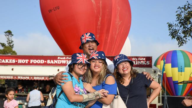 Liz Olano, Mark Olano, Monica Olano, Ann Olano at Australia Day at Parramatta Park in 2020. Picture: Flavio Brancaleone