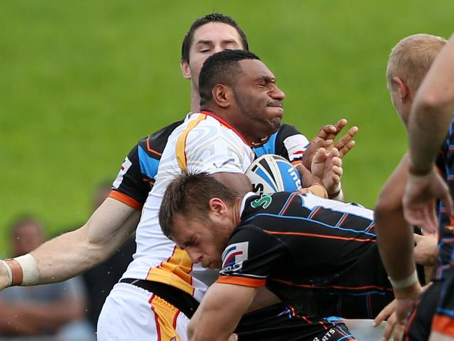 Garry Lo in action in the Queensland Cup. The winger is now at Super League club Castleford.