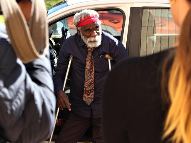 Warlpiri Elder Ned Jampijinpa Hargraves has asked Jacinta Nampijinpa Price to ‘kindly stop hostilities’. Picture: Jason Walls