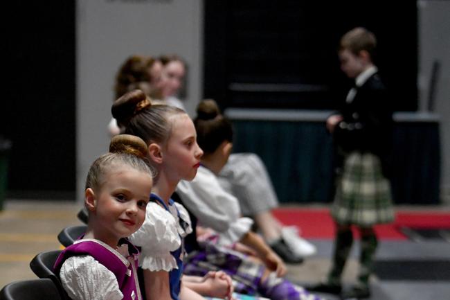 73rd Annual Townsville Eisteddfod at the the Townsville Civic Theatre. Highland Dancing. Ida Daley waits in the wings. Picture: Evan Morgan