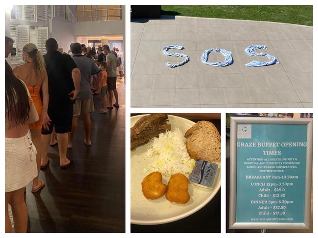 Tourist’s ‘SOS’ as $37.50 meal only option amid food panic on Qld island