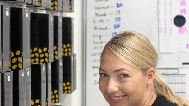 Kokopod Chocolate Founder and Head Chocolatier Brigid Woolnough has recently shifted her business to Buderim on the Sunshine Coast. Picture: Contributed