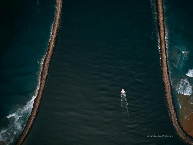 Greg Wheadon's aerial shot of a trawler between the two rock walls has taken out our cover image of the week. Congratulations again Greg!