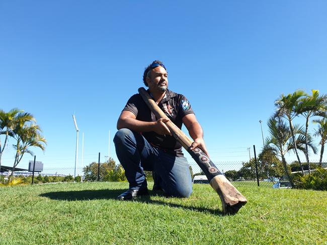 Proud Kabi Kabi man Kerry Neill will perform the welcome to country on Sunday in lead up to the Indigenous Round game between the Melbourne Storm and Newcastle Knights.