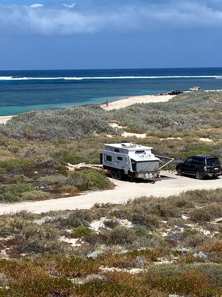 The family was camping just 100m from where Cleo was last seen. Picture: Our Aussie Adventure/Facebook