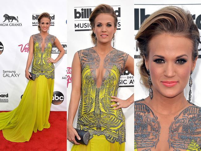 Carrie Underwood arrives at the 2014 Billboard Music Awards. Pictures: Getty