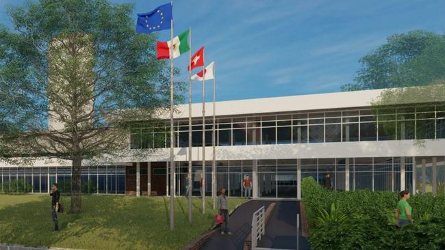 An artist's impression of the proposed new industrial estate that will include commercial office space on the site of the former Roche pharmaceuticals headquarters at Cromer. Picture: Supplied