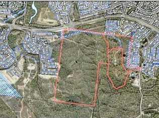 An aerial view of the proposed estate. Picture: contributed