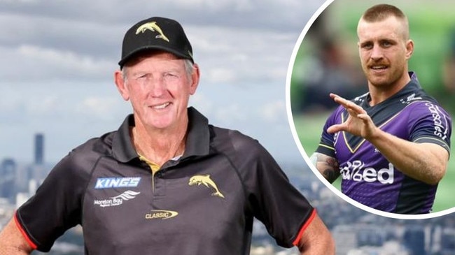 Dolphins coach Wayne Bennett is circling Storm star Cameron Munster.