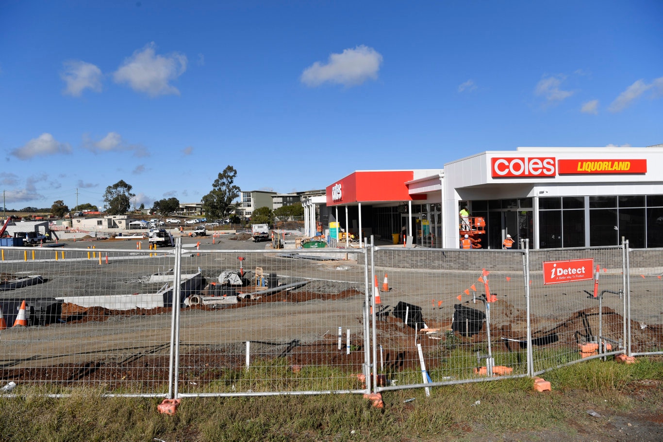 A Coles supermarket under construction in Glenvale, Wednesday, June 17, 2020. Picture: Kevin Farmer