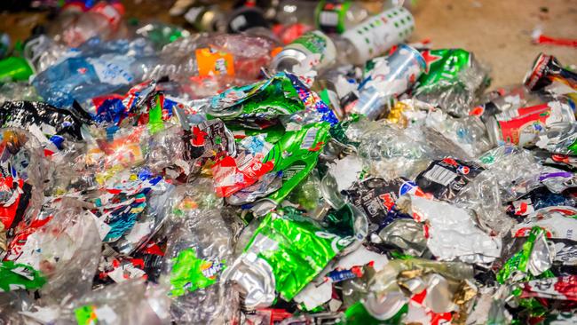 Plastic bottles collected for recycling. Mount Barker council is looking to improve on its current waste management plan. (Photo by Fredrik Varfjell / AFP)