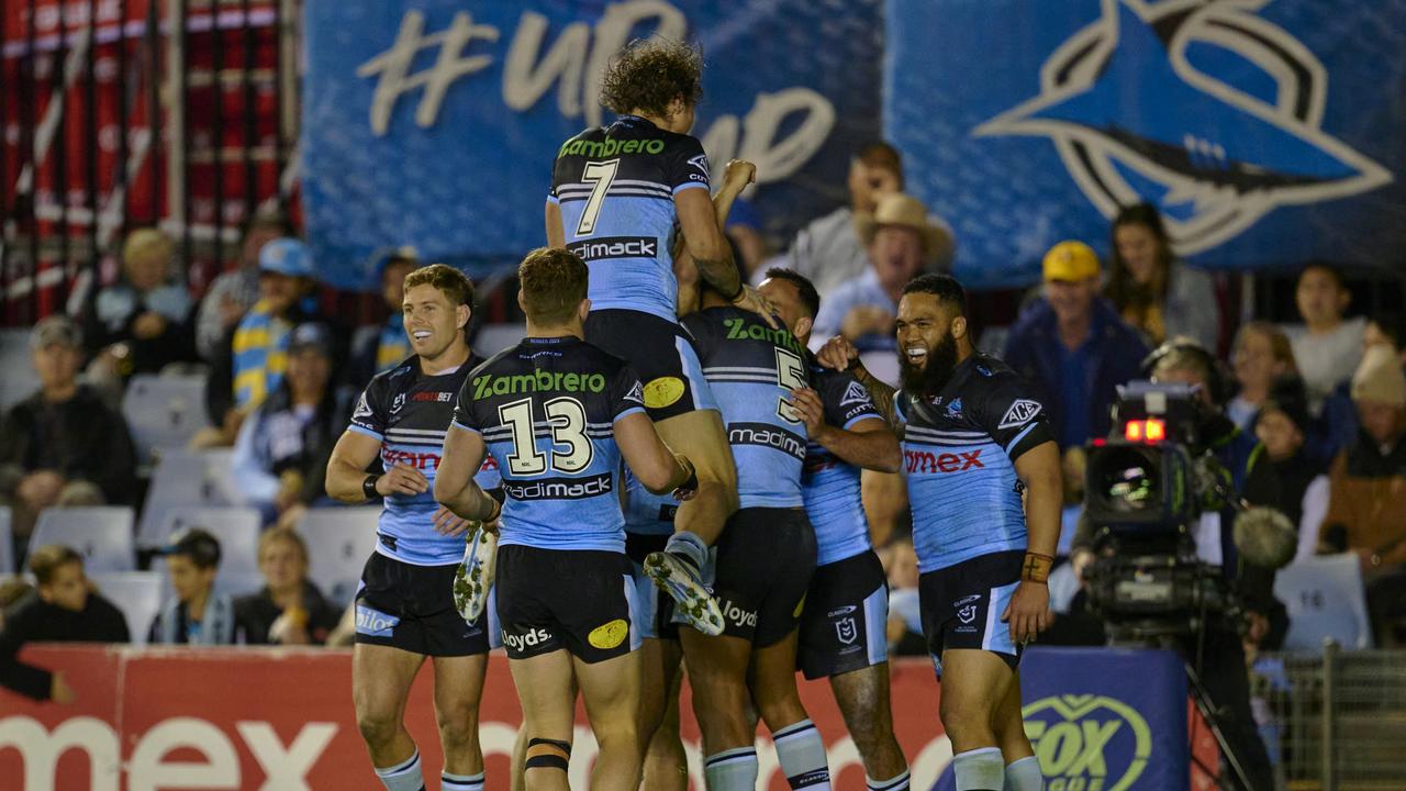 The Sharks have a strong record at home and that will be a huge advantage if they can secure a home final next week. Picture; Brett Hemmings/Getty Images