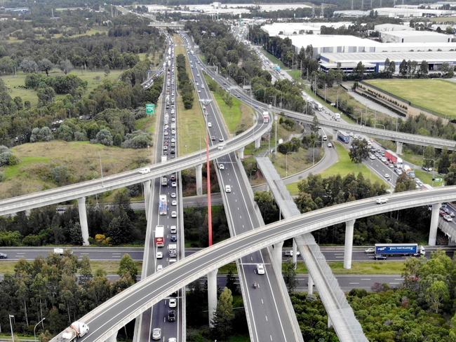 Nearly $10bn will be spent on roads and rail across Australia. Picture: Toby Zerna