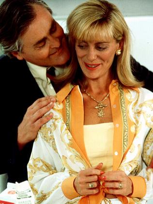 Actors John Howard &amp; Kerry Armstrong in Seachange in 1998.