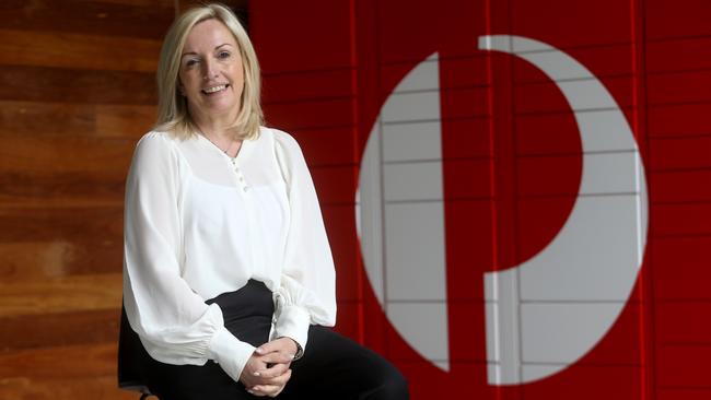 Christine Holgate soon after she was announced as the new CEO of Australia Post in 2017. Picture: David Geraghty