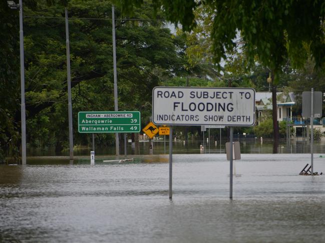 Photographs from the flooding disaster in Ingham, Hinchinbrook, North Queensland, on Wednesday. Picture: Cameron Bates