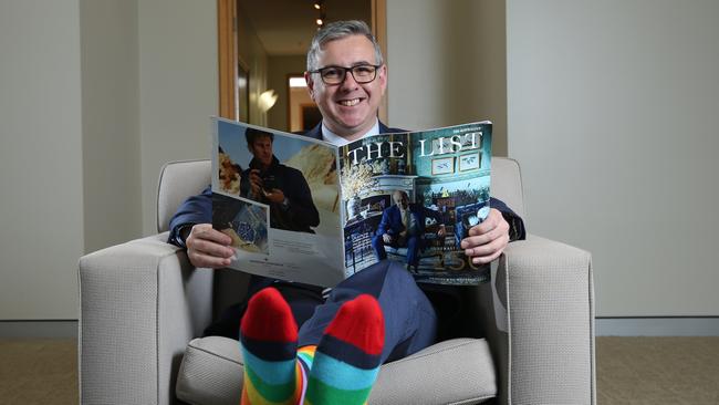 John Stensholt, editor of The List: “My dad is upset it isn’t called the Stensholt Index.” Picture: Britta Campion