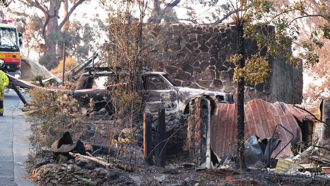 The ruins of Binna Burra Lodge. Picture: Andrew Wills