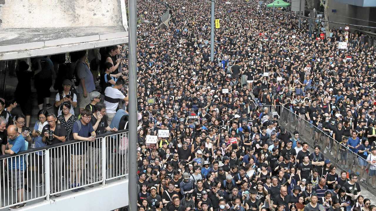 As Hong Kong protesters fight for democratic freedom, Australia seems detefixated on eroding its own. Picture: Kin Cheung