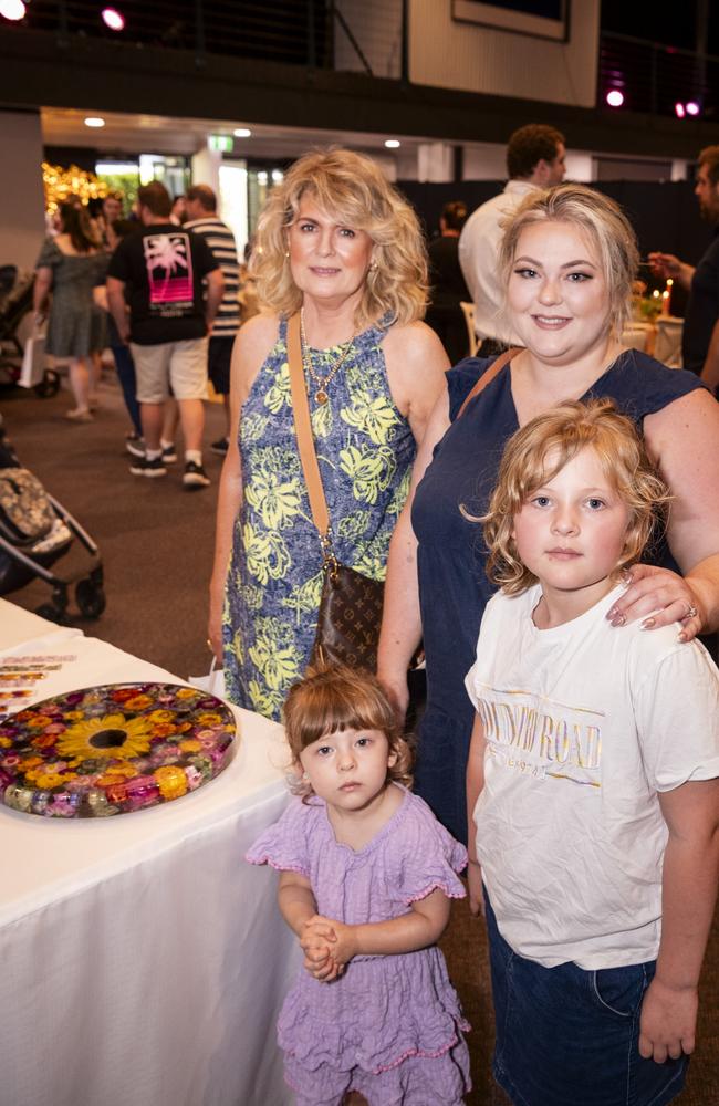 At Toowoomba's Wedding Expo are (from left) Lavina Heffernan, Cirilla Green, Jacinta Heffernan and Zelda Green hosted by Highfields Cultural Centre, Sunday, January 21, 2024. Picture: Kevin Farmer