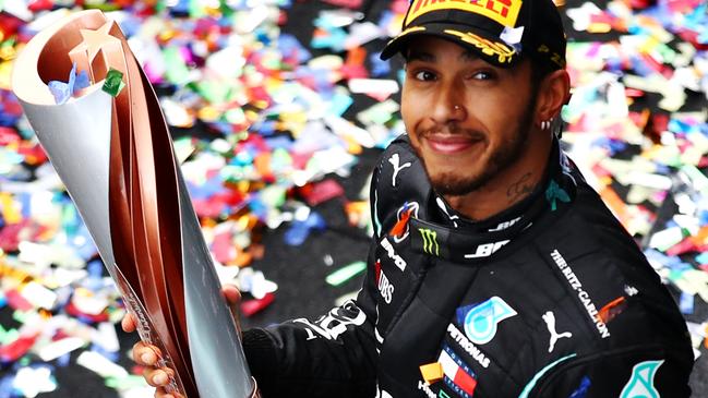 Lewis Hamilton lost six kilos due to COVID-19. Picture: Bryn Lennon/Getty