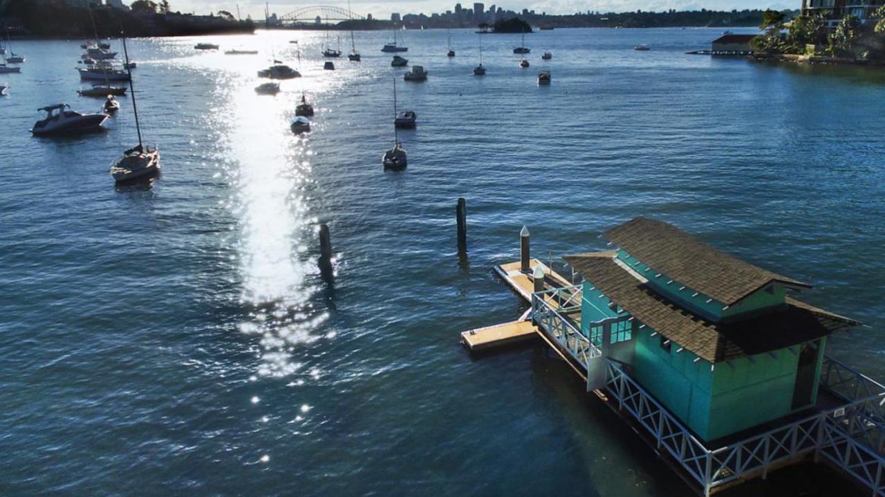 The unique Chinese-style timber boatshed.