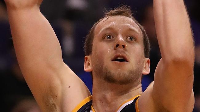 Joe Ingles is a surprise NBA leader in three-point shooting percentage.