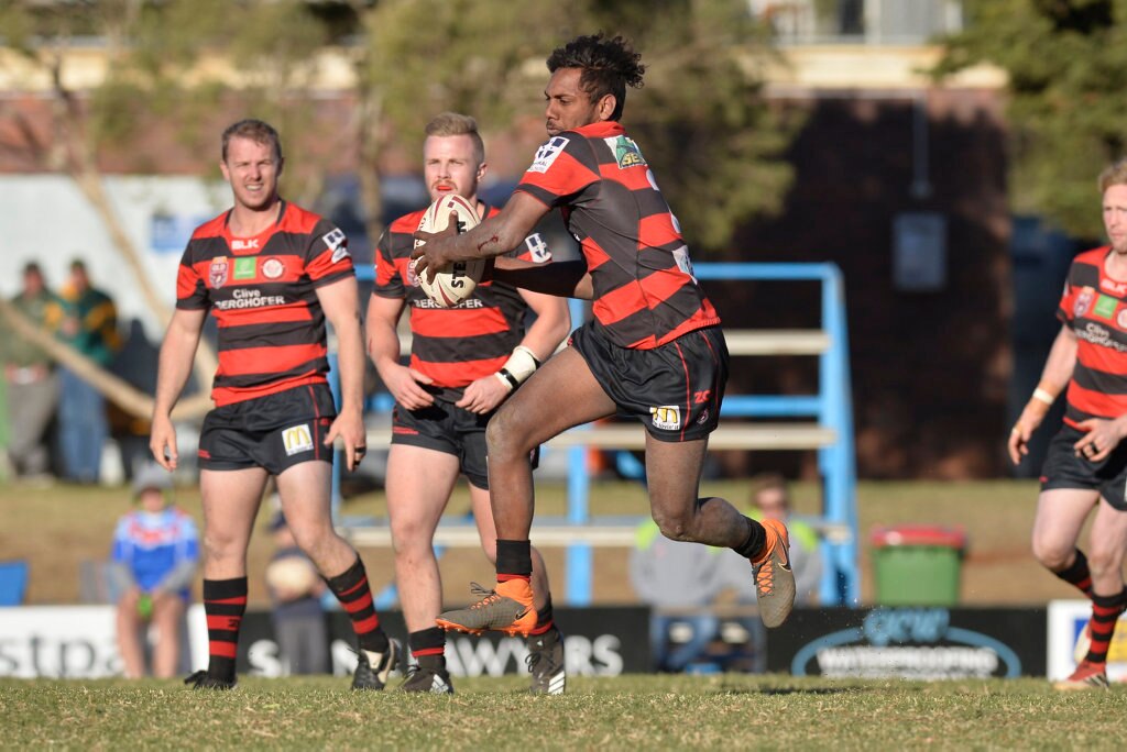 Richard Murray of Valleys Roosters against Dalby Diehards in TRL Premiership qualifying final rugby league at Glenholme Park, Sunday, August 12, 2018. Picture: Kevin Farmer