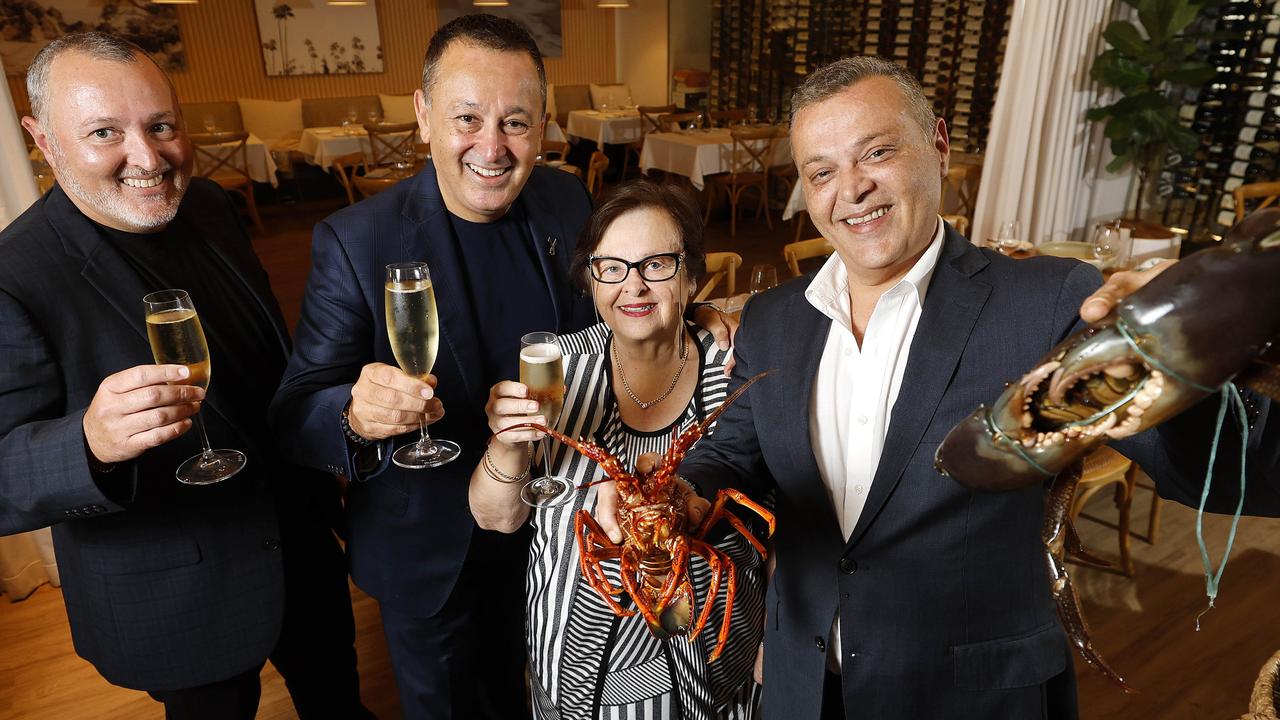 Donny, John, Joyce and Frank Gambaro toast the end of an era in Petrie Terrace. Picture: Josh Woning