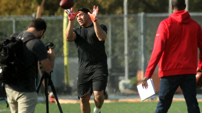 Jason Taumalolo during recent NFL trials.