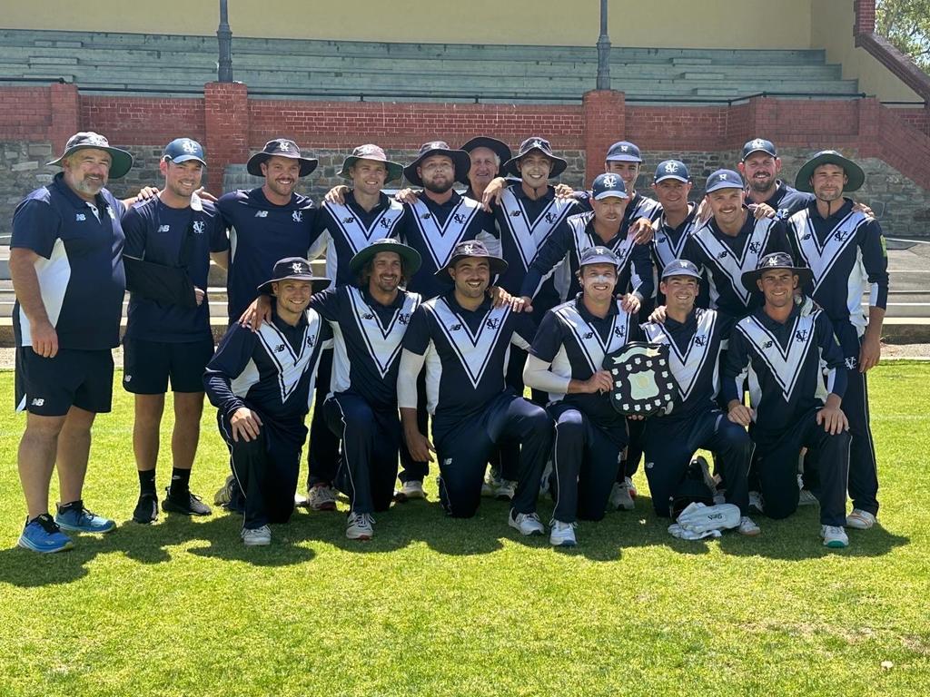 Victoria with the shield after their country champs win. Picture: Supplied