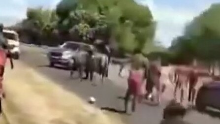 Footage from a street disturbance in Earl St, Mareeba, on Sunday, November 26.