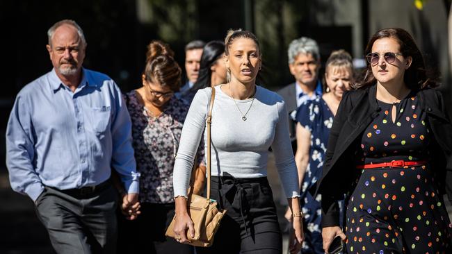 Deni Vanhagen arrives at the Supreme Court. Picture: Tom Huntley