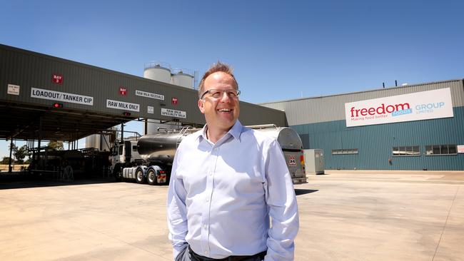 Freedom Foods CEO Rory McLeod at the Shepparton processing plant in Victoria. Picture: Stuart McEvoy.