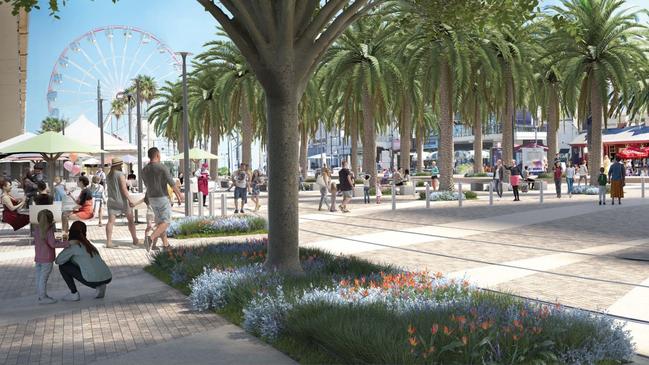 Artist impressions of Jetty Road at Glenelg. Picture: Supplied