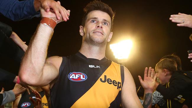 Richmond captain Trent Cotchin is now a Brownlow medallist. Picture: George Salpigtidis