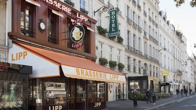 Brasserie Lipp in Paris was popular with Ernest Hemingway.