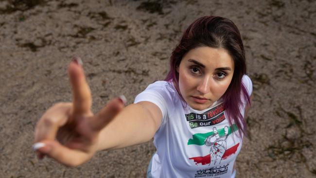 Naz Almasi arrived in Australia by boat after her family fled Tehran in 2013. Picture: Emma Murray / The Australian