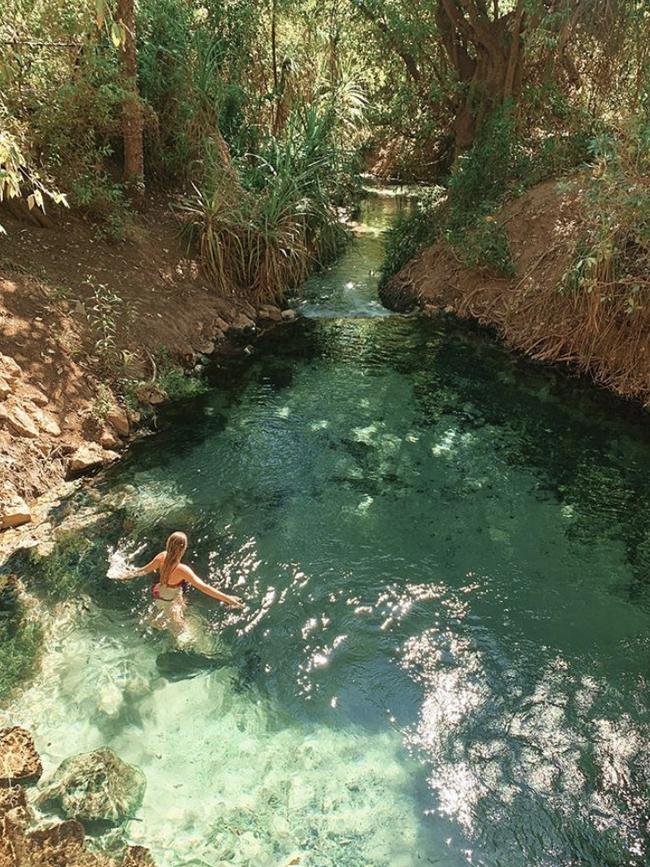 Top 10 Most Liked Instagram posts on @NTaustralia in 2020: 4. Katherine Hot Springs by @wearelocals_darwin received 8,254 likes