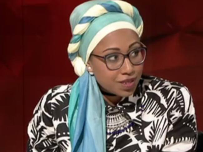 Yassmin Abdel-Magied on Q &amp; A. Picture: ABC