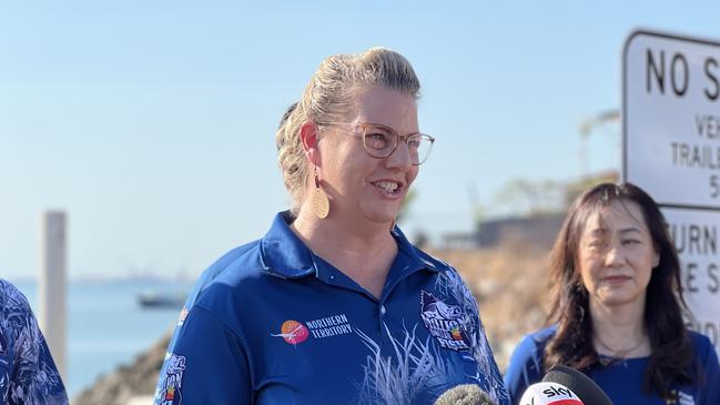 Major Events Minister Marie-Clare Boothby ahead of Season 10 of the Million Dollar Fish kicking off on October 1, 2024. Picture: Fia Walsh.