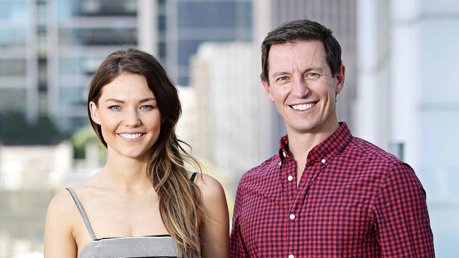 Former 2Day FM breakfast hosts Rove McManus and Sam Frost. Picture: Adam Yip.