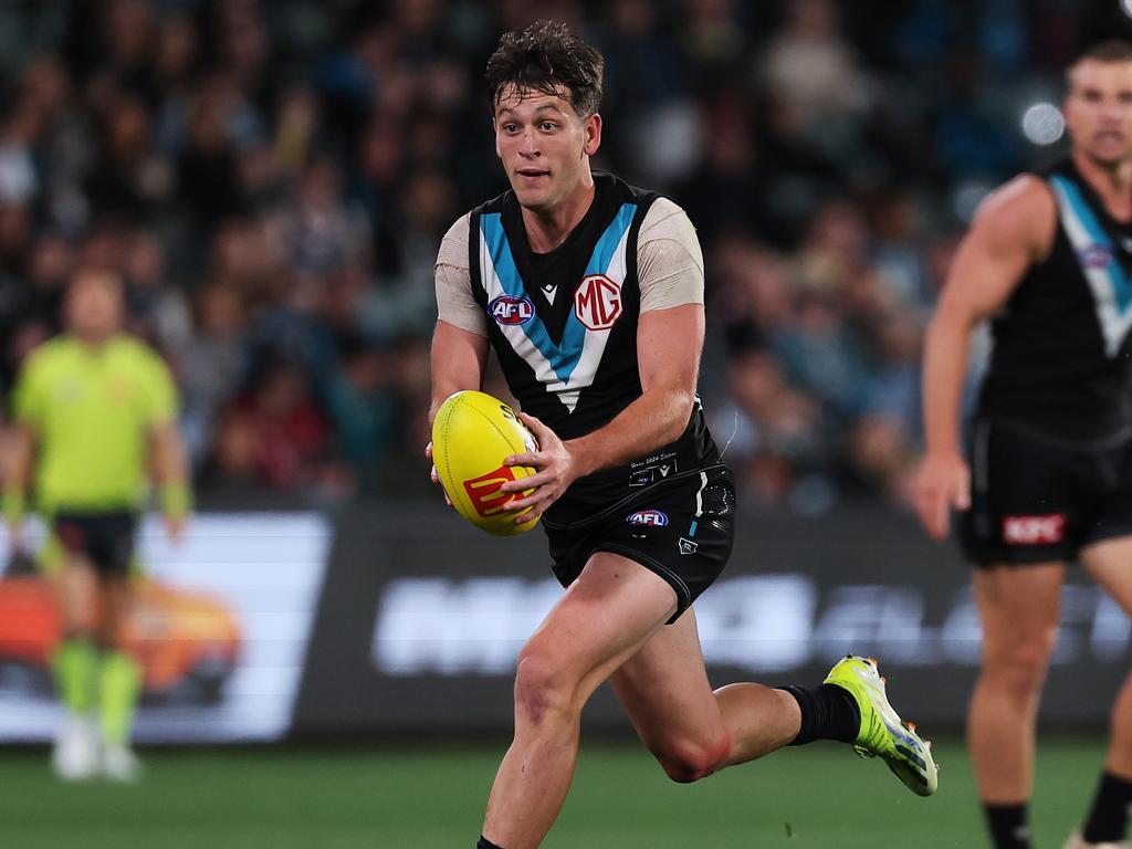 Zak Butters with ball in hand. Picture: Getty Images