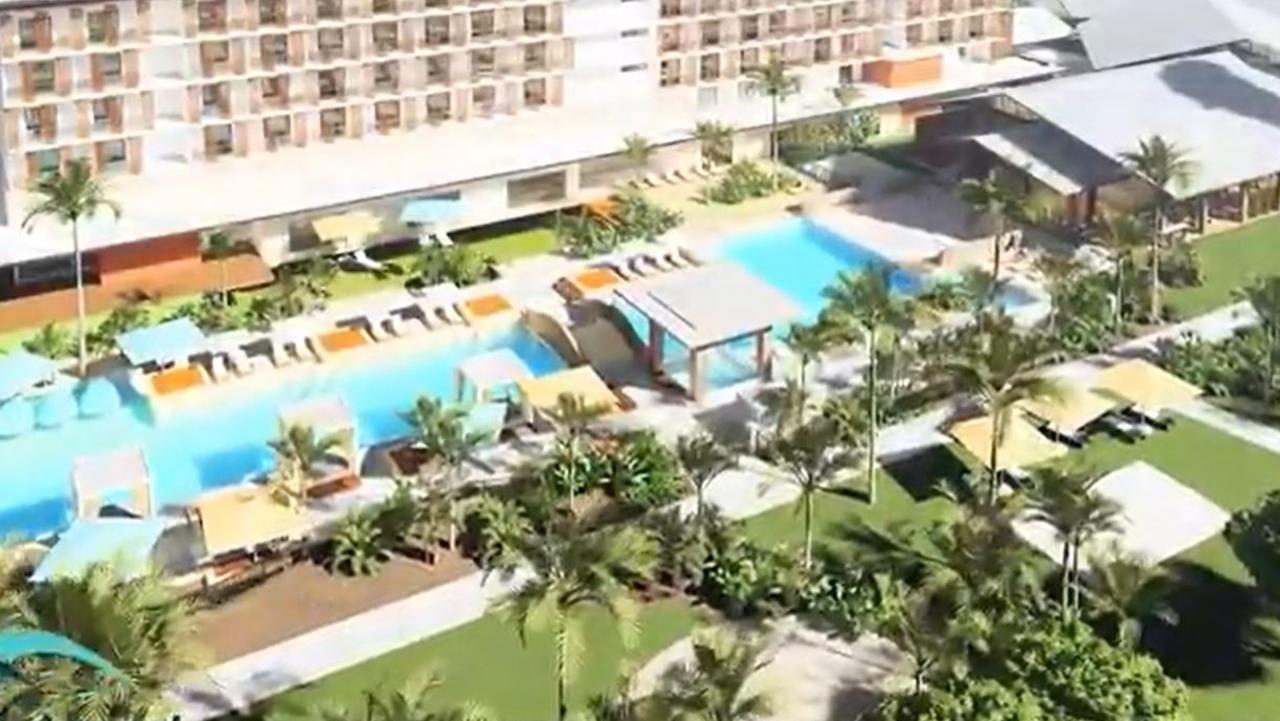 Plans for the next phase of the redevelopment have been finalised and include a stunning lagoon pool, bars and restaurants complemented by extensive tropical landscaping. Video: Supplied