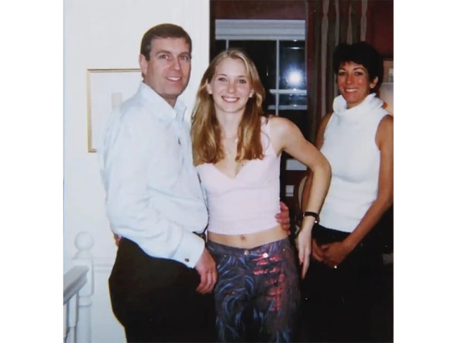 Prince Andrew, Virginia Giuffre and Ghislaine Maxwell in the photo at the centre of the storm.