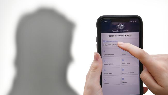 The government is working through security concerns associated with its coronavirus contact tracing smartphone app. Picture: AAP