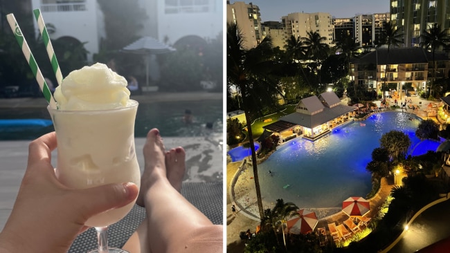 Cocktails at Mantra Port Douglas always hit the spot at the end of a busy day while the pool was a joy to jump into day and night at Novotel Cairns. Image: Leah Goulis / Kidspot
